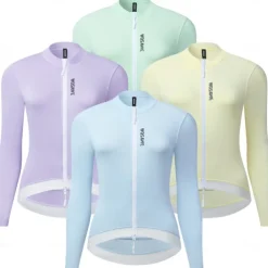 WOSAWE spring and summer women's cycling jersey long sleeve comfortable breathable sports slimming top long sleeveBE249,BE299