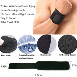 Wrist Brace, 2 PACK Wrist Wraps for Carpal Tunnel for women and men. Wrist Straps for Weightlifting, Working Out and Pain Relief. Flexible, Highly Elastic, Adjustable, Comfortable and Multi-Functional