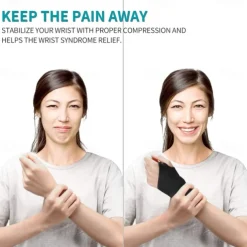 Wrist Brace for Carpal Tunnel, Breathable and Adjustable Wrist Support Brace for Arthritis and Tendinitis, Wrist Compression Wrap for Pain Relief, One Size Fits Left or Right Hand