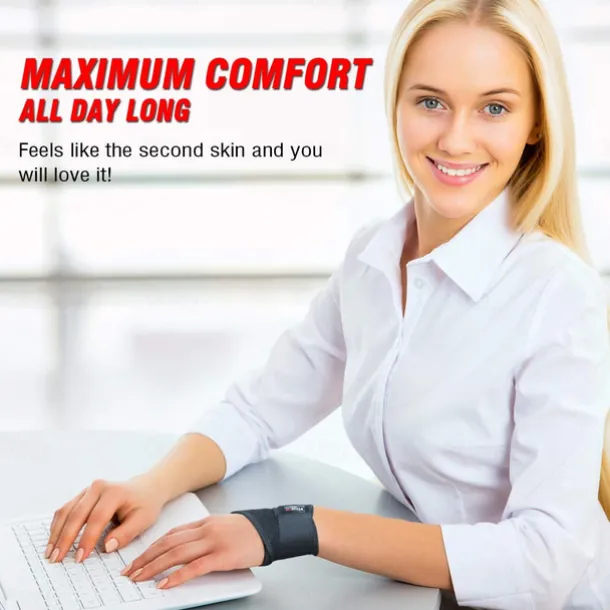 Wrist Brace for Carpal Tunnel, Comfortable and Adjustable Wrist Support Brace for Arthritis and Tendinitis, Wrist Compression Wrap for Pain Relief, Fit for Both Left Hand and Right Hand