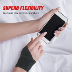 Wrist Brace for Carpal Tunnel, Comfortable and Adjustable Wrist Support Brace for Arthritis and Tendinitis, Wrist Compression Wrap for Pain Relief, Fit for Both Left Hand and Right Hand