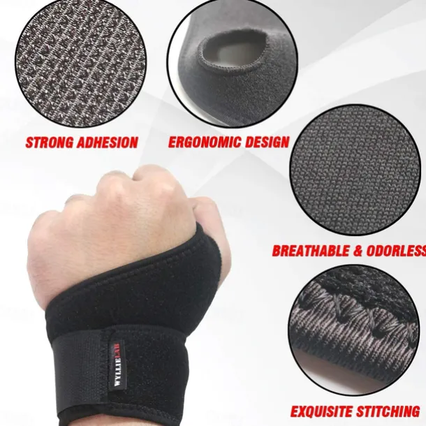 Wrist Brace for Carpal Tunnel, Comfortable and Adjustable Wrist Support Brace for Arthritis and Tendinitis, Wrist Compression Wrap for Pain Relief, Fit for Both Left Hand and Right Hand