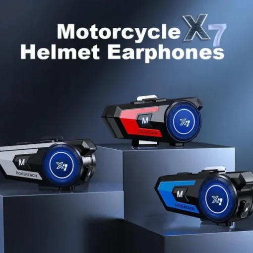X7 Bluetooth 5.0 Motorcycle Helmet Headset Headphone Wireless Motorcycle Handsfree Stereo Earphone MP3 Speaker Waterproof