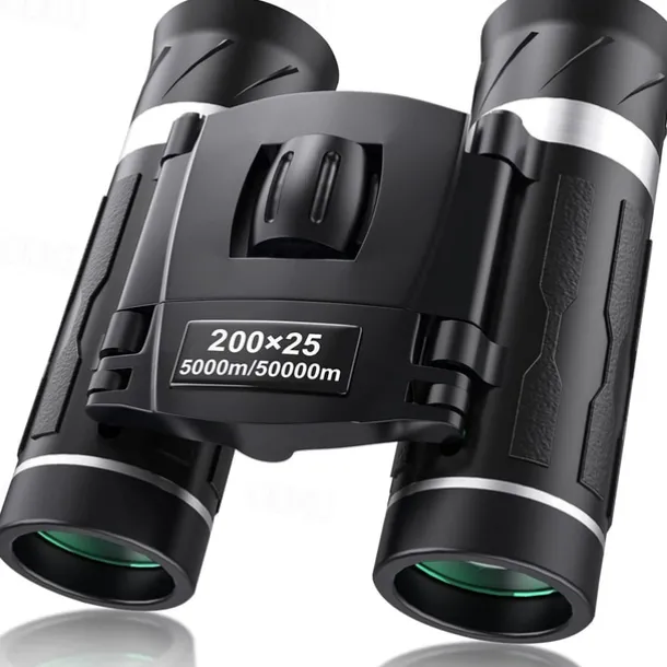 200x25 Compact Binoculars for Adults and Kids High Powered Mini Pocket Binoculars Waterproof Small Binoculars for Bird Watching Hunting Traveling Sightseeing Concert Theater Opera