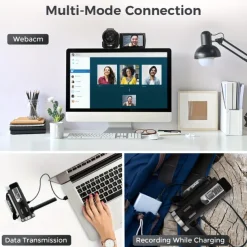 16X Digital Zoom Ultra HD 30FPS Digital Video Camera Camcorder with 3inch IPS 270 Degrees Rotation Screen Remote Control and 1500mah Battery for Vlogging