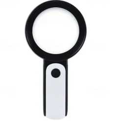 30X Handheld Reading Magnifying Glass Illuminated Magnifier Microscope Lens Jewelry Watch Loupe Magnifier With LED Light