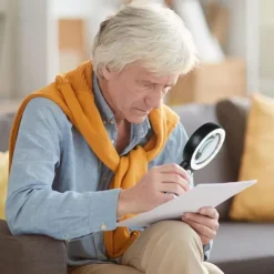 30X Handheld Reading Magnifying Glass Illuminated Magnifier Microscope Lens Jewelry Watch Loupe Magnifier With LED Light