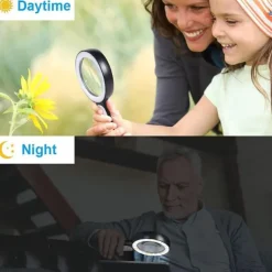 30X Handheld Reading Magnifying Glass Illuminated Magnifier Microscope Lens Jewelry Watch Loupe Magnifier With LED Light