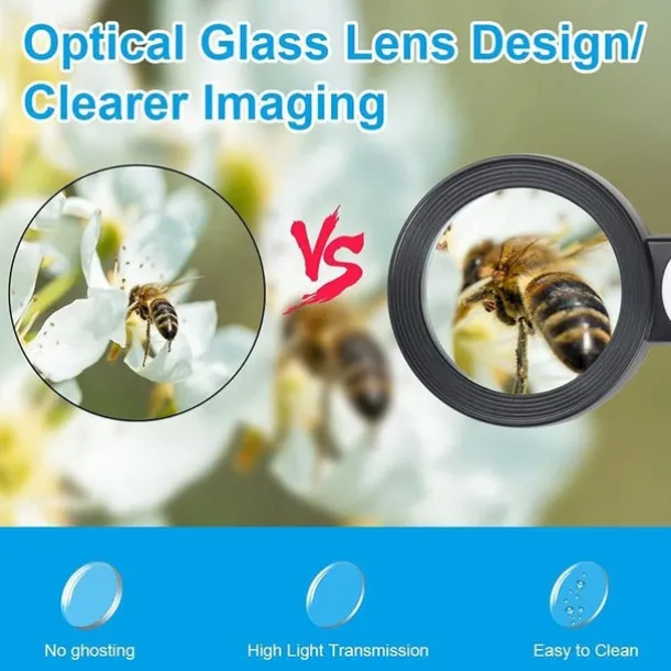 30X Handheld Reading Magnifying Glass Illuminated Magnifier Microscope Lens Jewelry Watch Loupe Magnifier With LED Light