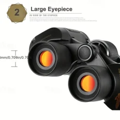 60x60 High-power Binoculars With Coordinates BAK4 Portable Telescope Low Light Night Vision Hunting Sports Tourism Sightseeing Objective 36mm Eyepiece 16mm Magnification 10x
