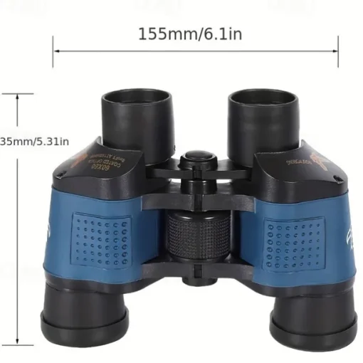 60x60 High-power Binoculars With Coordinates BAK4 Portable Telescope Low Light Night Vision Hunting Sports Tourism Sightseeing Objective 36mm Eyepiece 16mm Magnification 10x