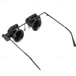 20X LED Magnifier Glasses Double Eye Jewelery Watch Repair Tools Lamp Loupes Eyewear Magnifying Glass Light