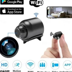 X5 Mini Camera IP WiFi 1080P HD Night Vision Remote Monitoring 160° Wide Angle USB Micro Smart Home Small Camcorder No Battery
