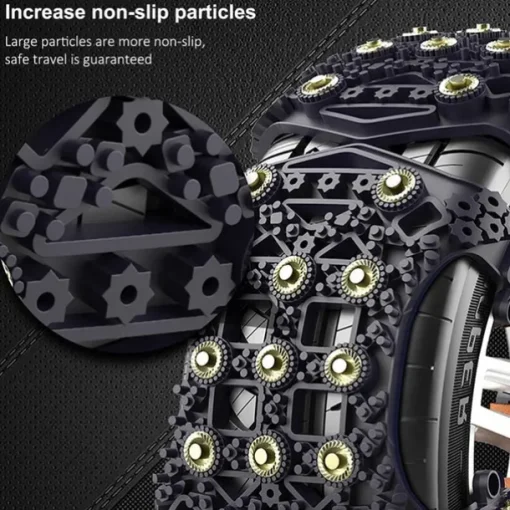 4X Snow Chains Auto Traction Aid Snow Ice Tire Spikes Snow Chain Winter