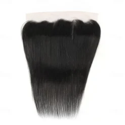 13x4 Transparent Lace Frontal Closure Brazilian Straight Human Hair Swiss Lace 100% Human Remy Hair Pre Plucked with Baby Hair