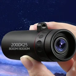 2000x25 10X HD Magnification Monocular 3.6 Inch High Power Telescope - Perfect Photo Gift
