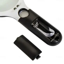 3X 45X Lenses Magnifier 3 LED Light Handheld Reading Magnifying Glass Lens Jewelry Watch Loupe Reading Lens Magnification Aid,Reading Magnifier For The Elderly