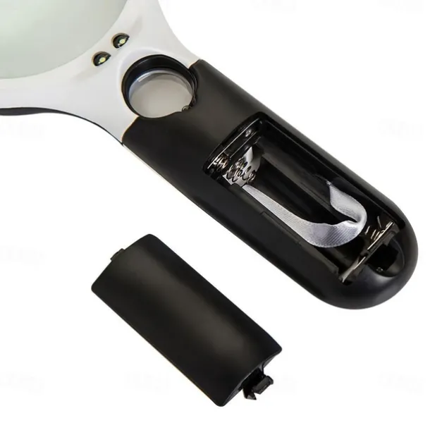 3X 45X Lenses Magnifier 3 LED Light Handheld Reading Magnifying Glass Lens Jewelry Watch Loupe Reading Lens Magnification Aid,Reading Magnifier For The Elderly