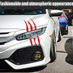 40X12cm Auto Car Sticker Reflective Monster Claw Scratch Stripe Marks Headlight Decal Car Stickers Car Accessories