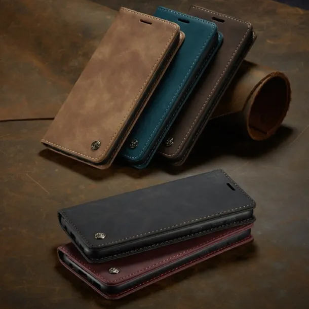 Xiaomi Full Body Case Leather Wallet Card Redmi K30S redmi k30 pro Mi 11 Lite Note 10 Pro Max Wallet Card Holder Flip Solid Colored PU Leather TPU