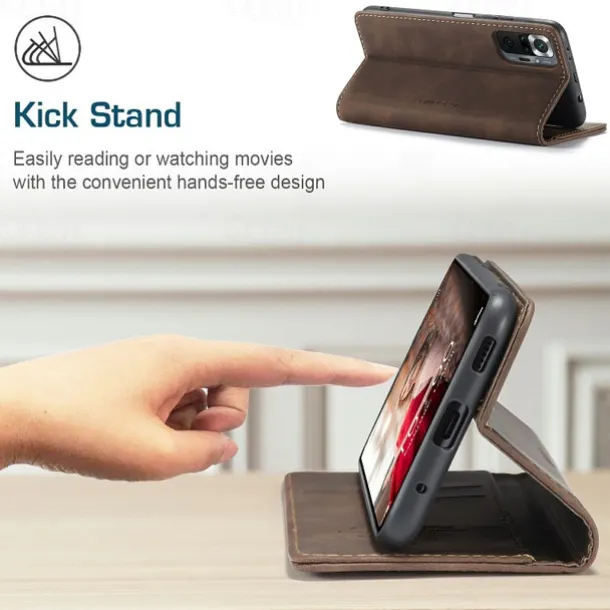 Xiaomi Full Body Case Leather Wallet Card Redmi K30S redmi k30 pro Mi 11 Lite Note 10 Pro Max Wallet Card Holder Flip Solid Colored PU Leather TPU