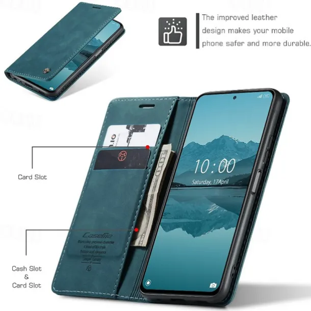 Xiaomi Full Body Case Leather Wallet Card Redmi K30S redmi k30 pro Mi 11 Lite Note 10 Pro Max Wallet Card Holder Flip Solid Colored PU Leather TPU