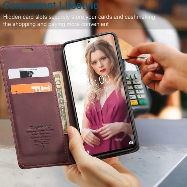 Xiaomi Full Body Case Leather Wallet Card Redmi K30S redmi k30 pro Mi 11 Lite Note 10 Pro Max Wallet Card Holder Flip Solid Colored PU Leather TPU