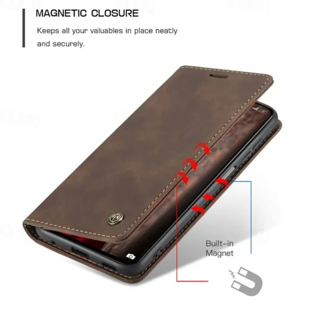 Xiaomi Full Body Case Leather Wallet Card Redmi K30S redmi k30 pro Mi 11 Lite Note 10 Pro Max Wallet Card Holder Flip Solid Colored PU Leather TPU