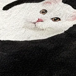 Yin Yang Cat Design Crossbody Bag - Artistic Black and White Cat Print Shoulder Bag for Women, Perfect for Casual and Everyday Use