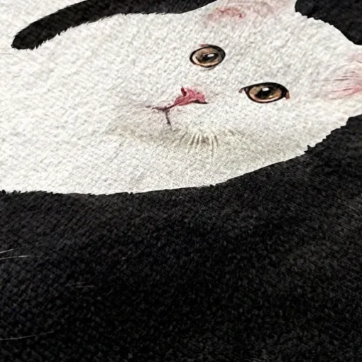 Yin Yang Cat Design Crossbody Bag - Artistic Black and White Cat Print Shoulder Bag for Women, Perfect for Casual and Everyday Use