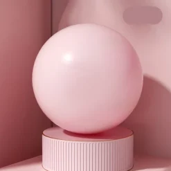 Yoga Ball 25cm Exercise Ball Pregnancy Birthing Ball Chair Flexible Seating Ball Pilates Thickened Anti-Burst Balance Ball for Fitness Workout with Inflator Pump