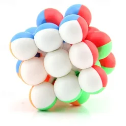 YongJun 3x3 Magic Cube 3x3x3 Stickerless Round Bead Speed Cube Puzzle Toys Creative Decompression Gift