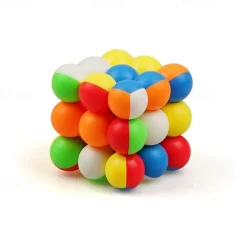 YongJun 3x3 Magic Cube 3x3x3 Stickerless Round Bead Speed Cube Puzzle Toys Creative Decompression Gift