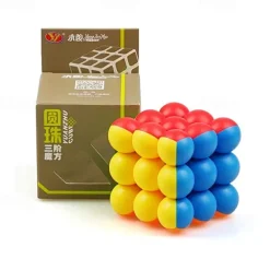 YongJun 3x3 Magic Cube 3x3x3 Stickerless Round Bead Speed Cube Puzzle Toys Creative Decompression Gift