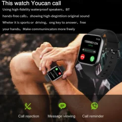 Y9PRO Smart Watch 1.85'' Smartwatch Fitness Running Watch Bluetooth Call Pedometer Reminder Blood Sugar Heart Rate Monitoring Music Playback Compatible with Android iOS Men Women