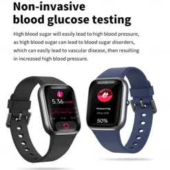 Y9PRO Smart Watch 1.85'' Smartwatch Fitness Running Watch Bluetooth Call Pedometer Reminder Blood Sugar Heart Rate Monitoring Music Playback Compatible with Android iOS Men Women