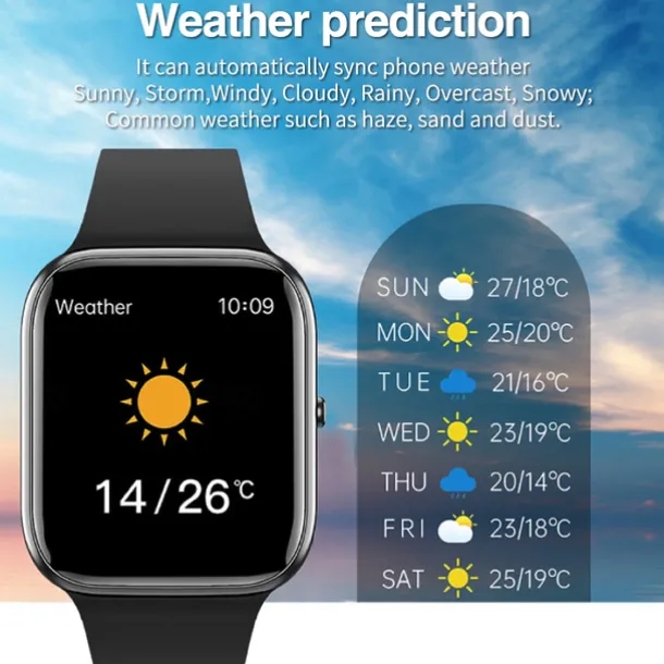 Y9PRO Smart Watch 1.85'' Smartwatch Fitness Running Watch Bluetooth Call Pedometer Reminder Blood Sugar Heart Rate Monitoring Music Playback Compatible with Android iOS Men Women