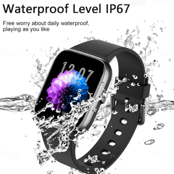 Y9PRO Smart Watch 1.85'' Smartwatch Fitness Running Watch Bluetooth Call Pedometer Reminder Blood Sugar Heart Rate Monitoring Music Playback Compatible with Android iOS Men Women