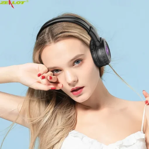 Zealot B570 Wireless Headphones fm Radio Over Ear Bluetooth Stereo Earphone Headset for Computer PhoneSupport TF card AUX