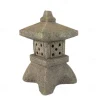 Zen Garden Ornaments - Solar Powered Pathway Tower Statue, Palace Lantern & Stone Pagoda Solar Lamp for Outdoor Decoration