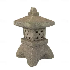 Zen Garden Ornaments - Solar Powered Pathway Tower Statue, Palace Lantern & Stone Pagoda Solar Lamp for Outdoor Decoration