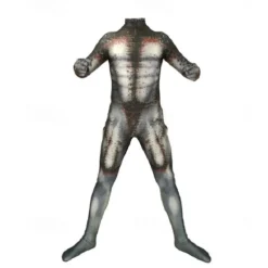 Zentai Suits Bodysuit Warrior Cosplay Carnival Costume Full Body Suit Men's Boys Antique Standing Style Chic & Modern Printing Lycra Spandex Costume for Halloween Carnival Masquerade Adults Kid's