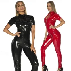 Zentai Suits Catsuit Skin Suit Motorcycle Girl Adults Cosplay Costumes Plus Size Cosplay Solid Color Masquerade