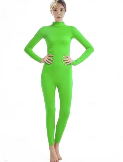 Zentai Suits Cosplay Costume Catsuit Carnival Costume Full Body Suit Men's Women's Sex Solid Colored Spandex Lycra Costume for Halloween Carnival Masquerade Adults'