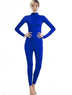 Zentai Suits Cosplay Costume Catsuit Carnival Costume Full Body Suit Men's Women's Sex Solid Colored Spandex Lycra Costume for Halloween Carnival Masquerade Adults'