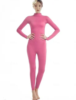 Zentai Suits Cosplay Costume Catsuit Carnival Costume Full Body Suit Men's Women's Sex Solid Colored Spandex Lycra Costume for Halloween Carnival Masquerade Adults'