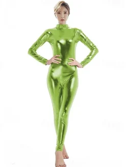 Zentai Suits Cosplay Costume Catsuit Carnival Costume Full Body Suit Men's Women's Sex Solid Colored Latex Spandex Lycra Costume for Christmas Halloween Carnival Adults'