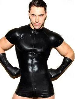 Zentai Suits Cosplay Costume Skin Suit Carnival Costume Full Body Suit Men's Leotards Sex Sexy Costume Patchwork Tulle Latex Costume for Carnival Masquerade Adults'