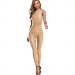 Zentai Suits Cosplay Costume Skin Suit Ninja Carnival Costume Full Body Suit Kings Day Women's Leotards Sexy Costume Solid Color Spandex Lycra Costume for Halloween Carnival Masquerade Adults'