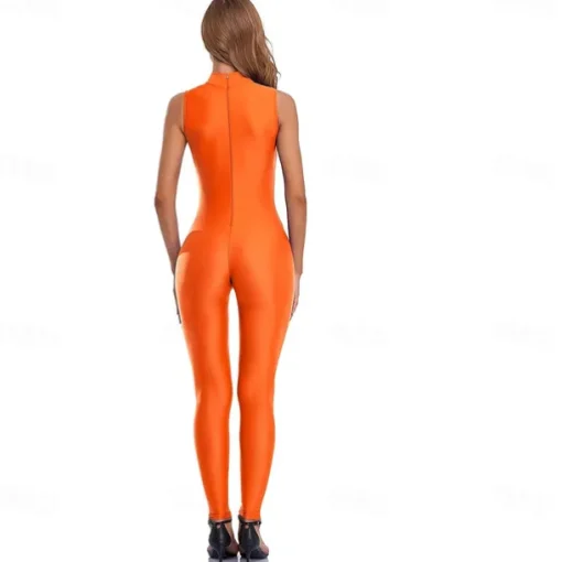 Zentai Suits Cosplay Costume Skin Suit Ninja Carnival Costume Full Body Suit Kings Day Women's Leotards Sexy Costume Solid Color Spandex Lycra Costume for Halloween Carnival Masquerade Adults'